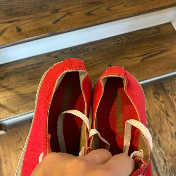 Converse Chuck Taylor FX OX Red Women's 8 Canvas Unisex Lace Up Trainers 102081F - Picture 5 of 9